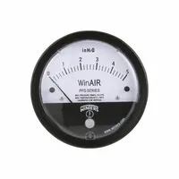 WINTERS Differential Pressure Gauge: Single-Side, 1/8 in NPTF Female, PFD, 4 in Dial, Aluminum, IP67 (MPN PFD40220)