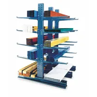 JARKE Cantilever Rack: Starter, Heavy-Duty, 74 3/4 in x 105 1/2 in x 12 ft, Straight Arm (MPN DC-12J)