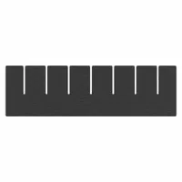 QUANTUM STORAGE SYSTEMS Divider: 9 in x 3 in, Plastic, Conductive, 2TB27, DG91035CO (MPN DL91035CO)