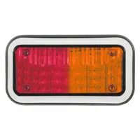 CODE 3 Perimeter Light: Emergency Vehicle Perimeter Light, Amber/Red, 6 W Watt, Clear, LED, IP65 (MPN 45BZRA)