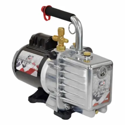 JB INDUSTRIES Vacuum Pump: 7 cfm, 15 micron Ultimate Vacuum, 120V AC, Male, Flare - Standard Refrigerant Evacuation Pumps