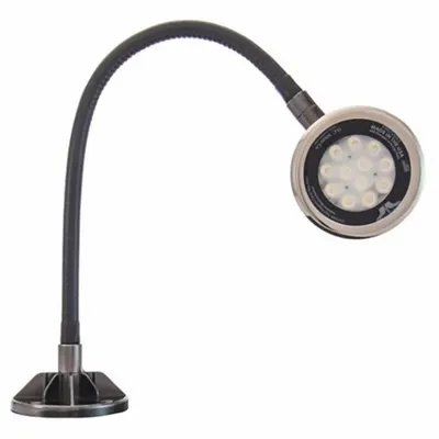 O.C. WHITE Spot Light: LED, Power Cord, Gooseneck, 18 in Arm Reach, 2,750 lm Max Brightness - Gooseneck Task Lights