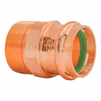 QUICKFITTING SUREPRESS Press Copper MNPT Adapter: 1 1/4 in CTS x 1 1/4 in Pipe size, Copper (MPN SPWM44R)