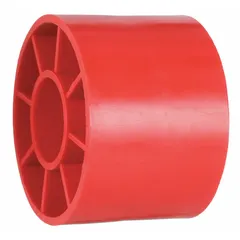 Replacement roller for panel saws, used to guide material during cutting. Outer diameter 2-1/2 in., inner diameter 1 in.