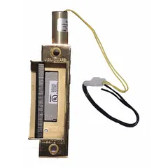 This VON DUPRIN electric strike is designed for use with cylindrical or mortise locksets in access control systems. It measures 1 1/4 in wide by 4 7/8 in high, features a brass mortise configuration, and operates on 12V AC/DC input voltage. With a Performance Duty Rating of 1 - Heavy Duty, it is suited for high-traffic commercial and industrial entrances.