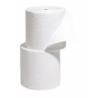 PIG Sorbent Roll: 150 ft Lg, 15 in Wd, Polypropylene, White, 150 ft Roll Lg, 15 in Roll Wd, 2 PK (MPN MAT425)