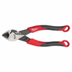 Straight, oval flush-cut diagonal-cutting pliers with 5/8 in jaw length and 1 1/8 in jaw width. Overall length of 6 in. Used for cutting wire, cable, and small fasteners flush with a surface in electrical, HVAC, and general maintenance tasks.