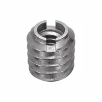 E-Z LOK Self Locking Thread Insert: Heavy Wall, #6-32 Int Thrd Sz, 1/4"-20 Ext Thrd Sz, Plain, 5 PK (MPN 303-006-PK5)