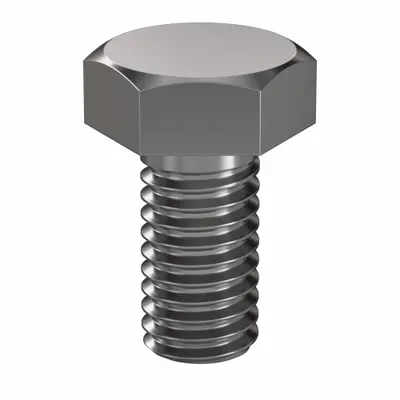 LINDSTROM Hex Head Cap Screw: Steel, Class 8.8, Plain, M6, Metric, 12 mm lg, Fully Threaded - Class 8.8 Steel Hex Head Cap Screws