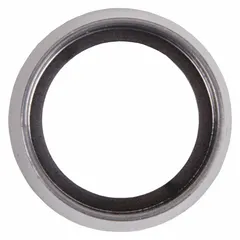 Aluminum cylinder latch guard measuring 1 3/4 in wide. Designed to protect door cylinders from tampering and forced entry. Suitable for use on commercial and industrial doors where cylinder security is required.