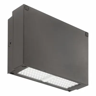 LITHONIA LIGHTING Compact Wall Pack: LED, 6,000 lm, 5000K, 120 to 277V AC, 47 W, Type IV - LED Anti-Glare Full-Size Wall Packs