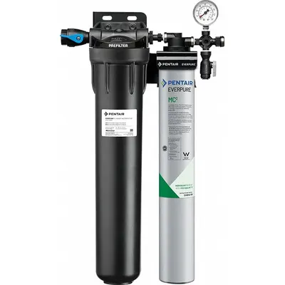 EVERPURE Water Filtration System: 0.2 micron, 1.7 gpm, FNPT, 25 3/8 in Overall Ht - Multi-Purpose Water Filter Systems