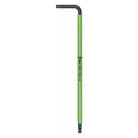 WERA Hex Key: 1 Ball Ends, 2.5 mm Tip Size, Metric, Long, Alloy Steel, Black Oxide, 3/4 in Handle Lg (MPN 05022604001)