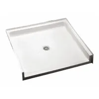 FIAT PRODUCTS Shower Base: Rectangle, Barrier Free Threshold, Polyester, 38 1/2 in Overall Lg (MPN ADAF3636100)
