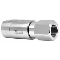 MOSMATIC Rotary Union: Straight, Nickel-Plated C38500 Brass, 1 Passages, 1/4 in Stationary Port, Air (MPN 30.052)