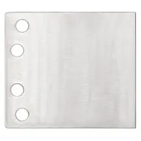 Replacement scraper blade with 6-inch overall width, constructed from stainless steel for corrosion resistance. Standard-end design suits removal of floor coverings such as tile, vinyl, and adhesive residue on flat surfaces. Compatible with standard-end scraper tools