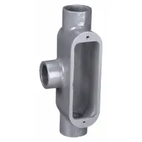 Conduit Outlet Body: Iron, 1 1/4 in Trade Size, T Body, 32 cu in Body Capacity, Threaded Hub (MPN OT-4M)