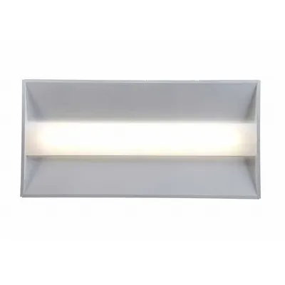 LUMINATION Recessed Troffer: 4 ft Lg, 2 ft Wd, 4,000 lm, 4000K, 33.5 W, 120 to 277V AC - 2 ft. x 4 ft. LED Center-Basket Troffers