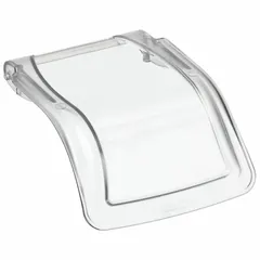Clear plastic lid designed for use with AKRO-MILS Model 305A1 hanging and stacking bins. Provides visibility and protection for stored contents in industrial storage, assembly, and warehouse settings.