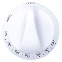 Genuine GE replacement knob for ovens, used to control temperature or function settings. This knob is a direct-fit component for select GE oven models, enabling precise adjustment of cooking parameters