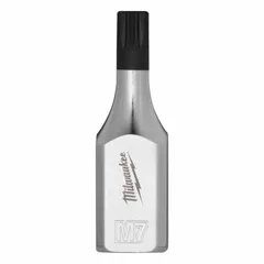 This MILWAUKEE bit socket features a triple square (XZN) tip in 7 mm size, designed for driving fasteners with corresponding recesses. With a 1-29/32 in overall length and fixed insert construction, it is suited for precision fastening tasks in mechanical assembly and repair work.
