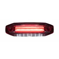 MAXXIMA CLEARANCE MARKER RED CLEAR LENS AND GROUND LIGHT: Clearance Light, LED, Rectangular, Screw (MPN M17300RWCL-DC)