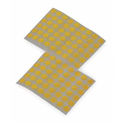 TAPECASE Film Tape: Disc, 1/2 in Dia, 2.5 mil Thick, Polyimide Film, Silicone, Brown - High-Temperature Film Masking Tape Discs