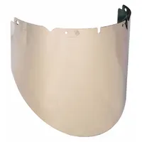 MSA Face Shield Visor: 17 3/4 in Overall Wd, 9 1/2 in Overall Ht, 0.07 in Overall Thick, Green (MPN 10115850)