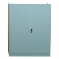 HAMMOND Enclosure: Steel, 90 in x 72 in x 24 in, NEMA 12, Solid Cover, Hinged (MPN 1418BY24)