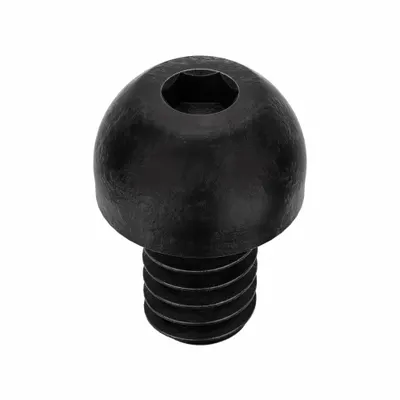 KERR LAKESIDE Socket Head Cap Screw: 1/4"-20 Thread Size, 3/8 in Lg, Button, Black Oxide - Button Head Socket Cap Screws