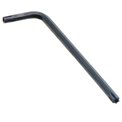 EKLIND Torx Key: Security Black, 2 Tips, Security Torx, Std End, T27 Tip Size - L-Shaped Security Torx Keys