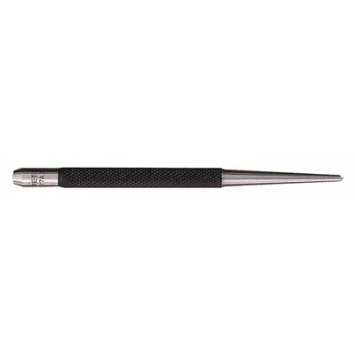 STARRETT Center Punch: 1/16 in Tip Size, Round, 3 in Overall Lg, 1 7/8 in Taper Lg - Centering Punches