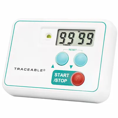 TRACEABLE Visual Alarm Timer: 3/4 in x 2 1/4 in x 3 in, 3/4 in Overall Dp - Digital Timers