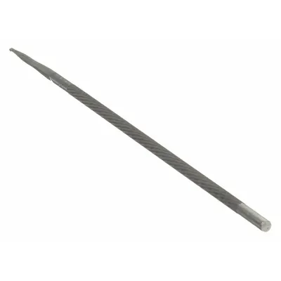 NICHOLSON Round Chain-Saw File, 8 in Lg, 3/16 in Dia, Bastard Cut - Round Chain-Saw Files