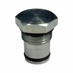 Replacement indicator plug for hydraulic filtration systems. Designed to signal when filter element servicing is needed, enabling timely maintenance and reducing system downtime.