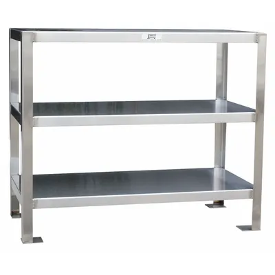 JAMCO Work Table: Fixed Ht, Stainless Steel, 24 in x 18 in - Stainless-Steel-Top Worktables