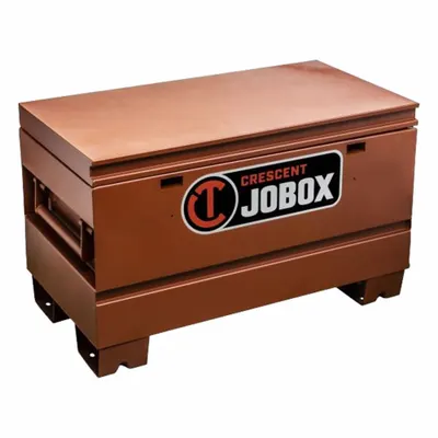 CRESCENT JOBOX Tradesman Chest, 8.9 cu ft, Brown, Padlock Hasp - Chest-Style Jobsite Boxes