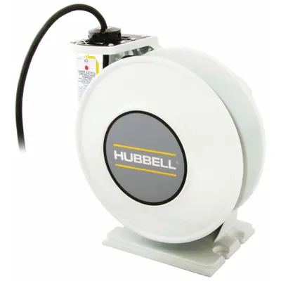 HUBBELL WIRING DEVICE-KELLEMS Hardwired Self-Retracting Cord Reel - Hardwired Self-Retracting Cord Reels