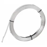 Stainless Steel Band: 0.044 in Strapping Thick, 5,500 lb Break Strength, 100 ft Strapping Lg, Gray (MPN GRG432)