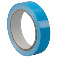 Bag Sealing Tape: 3/8 in Tape Wd, 72 yd Tape Lg, Light Blue, 2.4 mil Tape Thick, UPVC (MPN TC414)