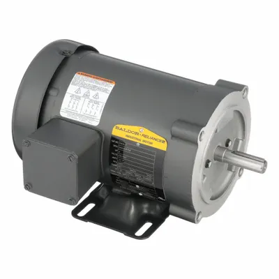 BALDOR General Purpose Motor: C-Face/Rigid Base Mount, Totally Enclosed Fan Cooled - C-Face with Rigid Base 3-Phase General Purpose AC Motors