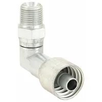 AEROQUIP Hydraulic Crimp Fitting: Steel x Steel, 90° Elbow, -8 For Hose Dash Size, NPTF x Crimp (MPN 1AA8PSB8)