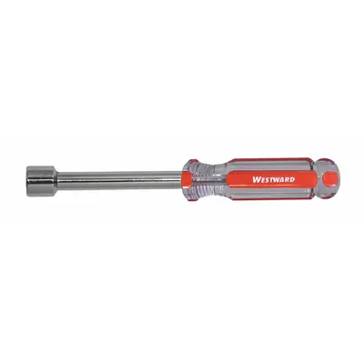 WESTWARD Solid Round Shank Nut Driver: Straight, SAE, Without Magnetized Tip, Std - Standard Nut Drivers