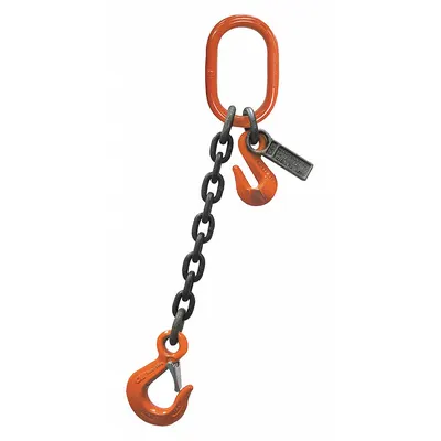 STREN-FLEX Chain Sling: 1/2 in Chain Trade Size, 100 Chain Grade, Sling Hook, Alloy Steel - Adjustable-Length Grade-100 Single-Leg Chain Slings