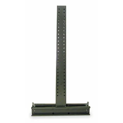 JARKE Upright: 8 ft x 9 1/2 in x 65 in, 12,530 lb Capacity/Side, 2 Sided, 9 Max Arms/Side - Heavy-Duty Pin-Lock Cantilever Rack Uprights