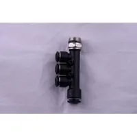 AIGNEP USA Push-Fit Tee Fitting: 8 mm OD x 6 mm OD x 6 mm OD x 6 mm OD Size, Nylon, 42 mm Overall Lg (MPN 55360-8-6-1/4)