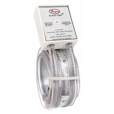Dwyer Analog Manometer: Flex U-Tube, 1211-48, -24 in wc to 24 in wc - Portable Analog Manometers