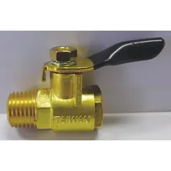 Drain valve for air compressor systems, used to remove condensate and moisture from compressed air lines. Helps maintain system efficiency and prevent corrosion or water damage in pneumatic equipment.