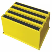 APPROVED VENDOR Step Stool: 1 Steps, 12 in Overall Ht, 500 lb Load Cap, Plastic, 12 in Standing Ht