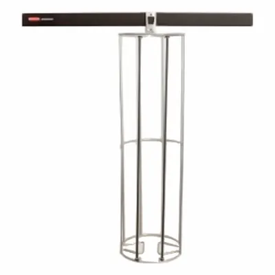 FASTTRACK Vertical Ball Rack, Steel, 2.3 in x 19 in x 12 in, 50 lb Capacity - Baskets, Bins & Racks for Wall-Mount Track Systems